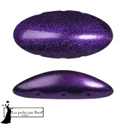 Athos 3D 3 agujeros® by Puca® 20x10 mm - Lila oscuro metalizado mate x1