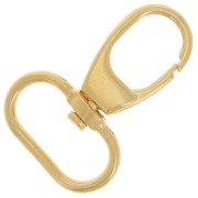 Llavero pinza de langosta 39 mm - Dorado con oro fino x1