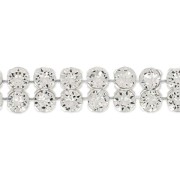 PureCrystal Crystal Mesh 40001 2 hileras 5.3 mm Crystal x5cm