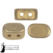 Cuentas de cristal Lipsi® de Puca® 4x6 mm - Oro Metálico Mate x10g