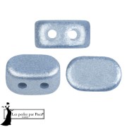 Cuentas de cristal Lipsi® de Puca® 4x6 mm - Azul claro metalizado mate x10g