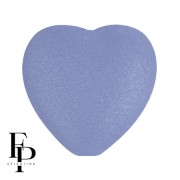 Cuenta de cristal corazón 16x15 mm - Vogue Malva Mate x1