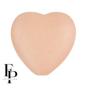Cuenta de cristal corazón 16x15 mm - Vogue Naranja Melocotón Mate x1