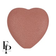 Cuenta de cristal corazón 16x15 mm - Vogue Terracotta Mat x1