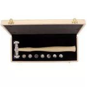 Martillo y 9 terminales para texturizar el metal x1