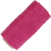 Bobina de hilo encerado Linhasita para micro macramé 0,5 mm - Rosa brillante (1435) x335m