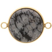 Entrepieza engarzada para cabujón de fondo plano de 20 mm - Acero inoxidable 304L Dorado x1