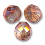Facetadas 10 mm Crystal Capri Gold x10