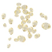 Piedras semipreciosas en cristal aglomerado con resina - Joblot Swarovski - 1 a 6 mm - Jonquil x10g