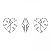 Colgante corazón cristal Swarovski 6228 14.4x14mm - Light rose Shimmer x1