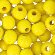 Redondas de madera 6 mm Amarillo x125