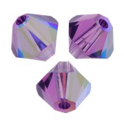 Peonzas de cristal Swarovski 5328 3 mm Amatista AB x50