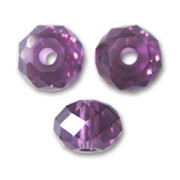 Redonda aplanada PureCrystal 5040 8 mm Amethyst x1