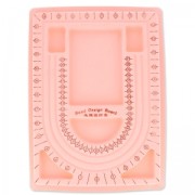 Tablero para abalorios de 23x33 cm Rosa x1