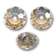 Cristal plano redondo Swarovski 5040 8 mm Golden Shadow x1