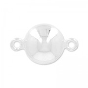Separador redondo 2 anillas 13x8 mm de Plata 925 x1