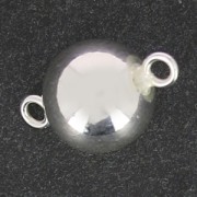 Separador redondo 2 anillas 13x8 mm de Plata 925 x1