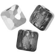 Cuentas cuadradas 6 mm - Fantasy Square PureCrystal 5035 - Cristal Plata Noche x6