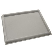 Bandeja para alfombrilla de abalorios 40x33 cm y tapa transparente - Gris x1
