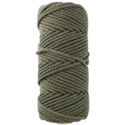 Bobina de cordón de algodón para macramé de 3 mm - Caqui x50m