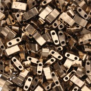 Miyuki Half Tila Beads 5x2.3x1.9 mm HTL-457 - Bronce Oscuro Metálico paquete de 100g
