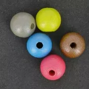 Redondas de madera 8 mm Rosa nacreado x20