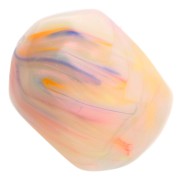 Perla barroca irregular en resina opaca 22x17 mm - Perla multicolor jaspeada x1