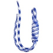 Accesorio de paracord para llavero y bolso grigri - 22 cm - Azul - Blanco x1