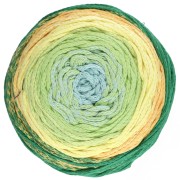 Bobina de cordón de macramé Cotton Air Cake 1mm - Tie and Die Amarillo x220m