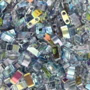 Miyuki Half Tila Beads 5x2.3x1.9mm HTL-55025 - Azul Cristal Arcoiris x10g