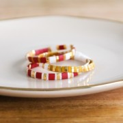 Cuentas Miyuki Half Tila 5x2.3x1.9mm HTL-55107 - Cristal AB Full Mat x10g