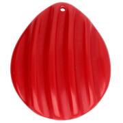 Rojo - Colgante concha 44x37 mm en resina - Rojo x1 Colgante concha 44x37 mm en resina - Rojo x1