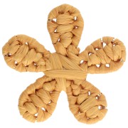 Azafrán - Colgante flor rafia 31 mm - Azafrán x1 Colgante flor rafia 31 mm - Azafrán x1