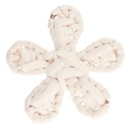 Crudo - Colgante flor rafia 31 mm - Crudo x1 Colgante flor rafia 31 mm - Crudo x1