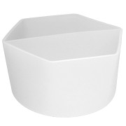 Vaso de silicona de 2 compartimentos para mezclar resina - Transparente x1