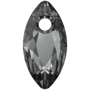 PureCrystal Marquise Cut 6437 9x4.5 mm Colgante - Cristal Plata Noche x1