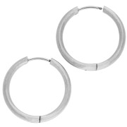 Aro redondo de 23 mm - alambre de 2,5 mm - acero inoxidable 316L x2