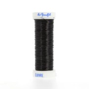 Alambre metálico fino 0,20 mm Lebaufil - Negro x20m
