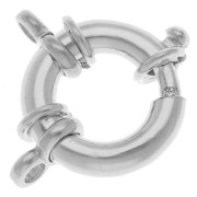 Cierre de boya de 18 mm para pulsera o collar - Plata 925 x1