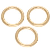 Anillo redondo de 13 mm para montar y tejer - Dorado con oro fino x1