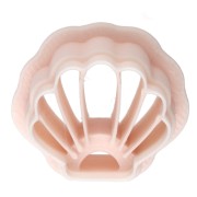 Cortador de conchas 15x17 mm en polímero biodegradable - Beige x1