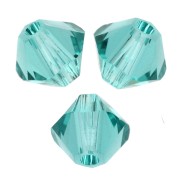 Peonzas de cristal Swarovski 5328 4 mm - ReCreated Caribbean Green x50