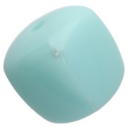 Cuentas cubo irregular 16x17 mm - segunda opción - Acrílico opaco Azul esmerilado x10