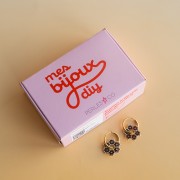 Mis joyas DIY - Kit de pendientes de flores con técnica de tejido Miyuki