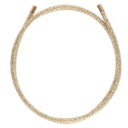 Cordón magnético para pulsera y collar - Acero inoxidable 316 Oro - Oro x1