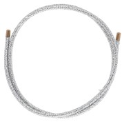 Cordón magnético para pulsera y collar - Acero inoxidable 316 Oro - Plata x1