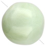 Cuentas redondas irregulares facetadas de 10 mm de resina translúcida - Líquen veteado x6