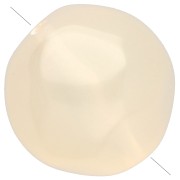Cuentas redondas irregulares facetadas de 12 mm de resina transparente - Champagne x4