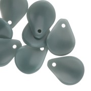 14x10.5 mm pétalos de flor curvados en resina - Celadon x8