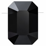 Cuenta Pendulum PureCrystal 5514, 8 x 5,5 mm - Negro azabache x1